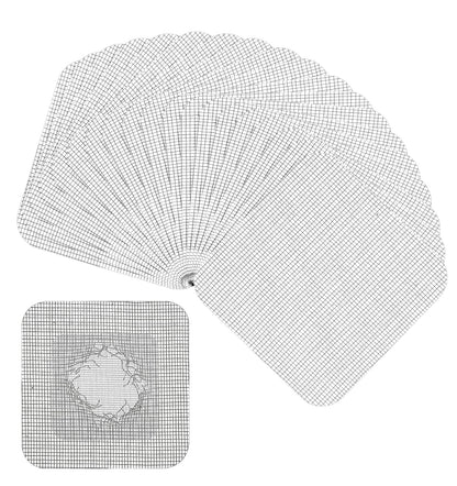 20 Pcs Screen Patches Self Adhesive, 4 x 4 Inches Stainless Steel Screen Repair Patches Kit for Window & Door Tears, Silver Rustproof Mesh Tape