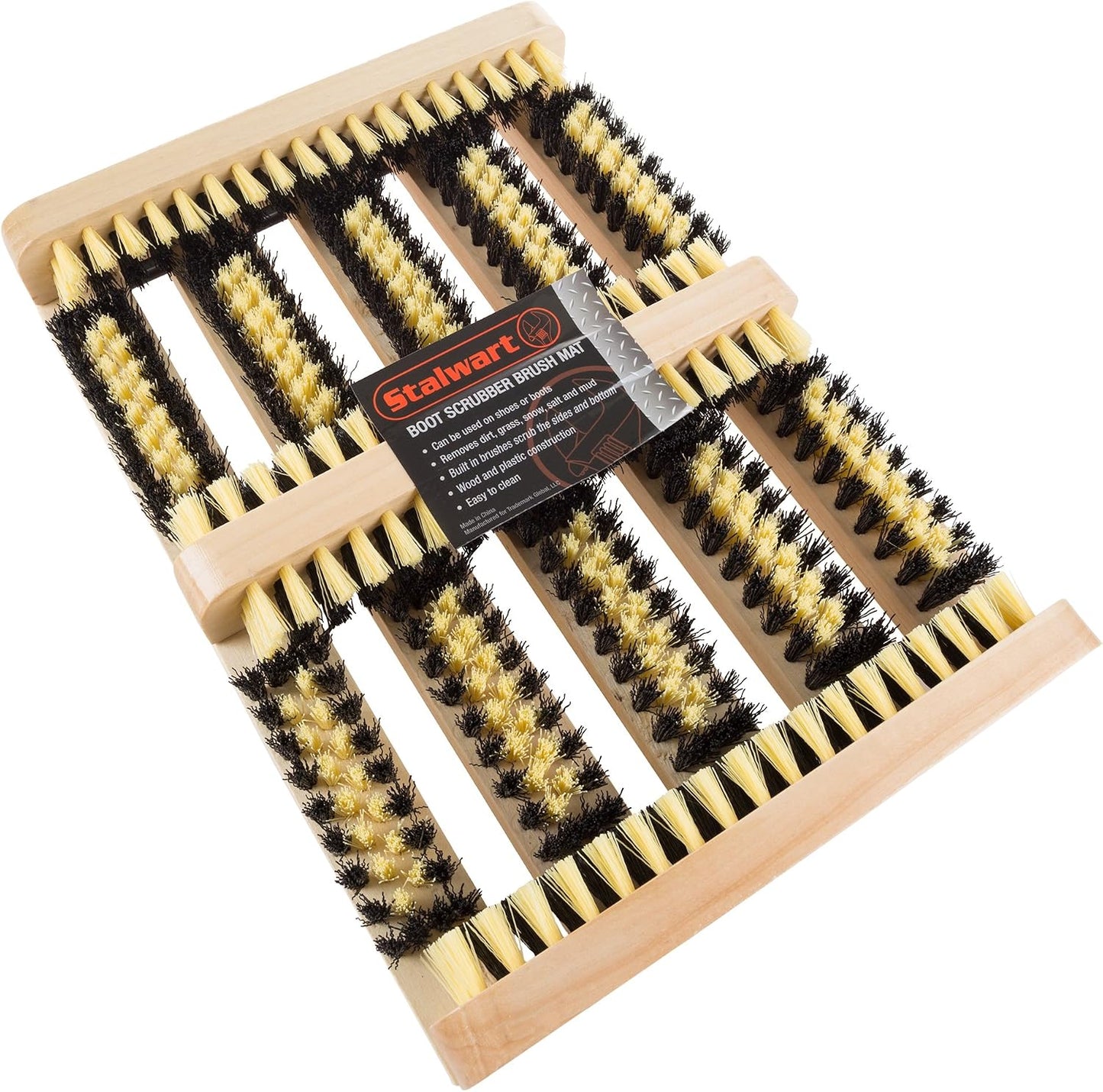 Boot and Shoe Cleaner Scrubber Brush Scraper Mat for Home Entryways, Mud Room, and Garages By Stalwart (Doormats for Removing Dirt, Mud, and Grass)