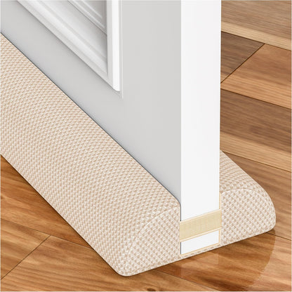 HADOR 30 Inches Door Draft Stopper - 24"-30" Adjustable, Seals 0.5"-1.7" Gaps | Blocks Drafts/Noise/Pet Hair | No Permanent Adhesive, Machine Washable, Grey