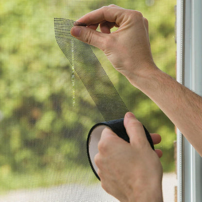 FindTape Window Screen Repair Tape, 4 in. x 16.4 ft. (Grey)