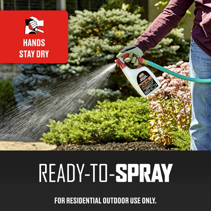 Ortho BugClear Insect Killer for Lawns & Landscapes Ready to Spray - Hose-End Applicator, Outdoor Bug Spray, Kills Mosquitoes, Ants, Spiders, and More, 32 fl. oz.