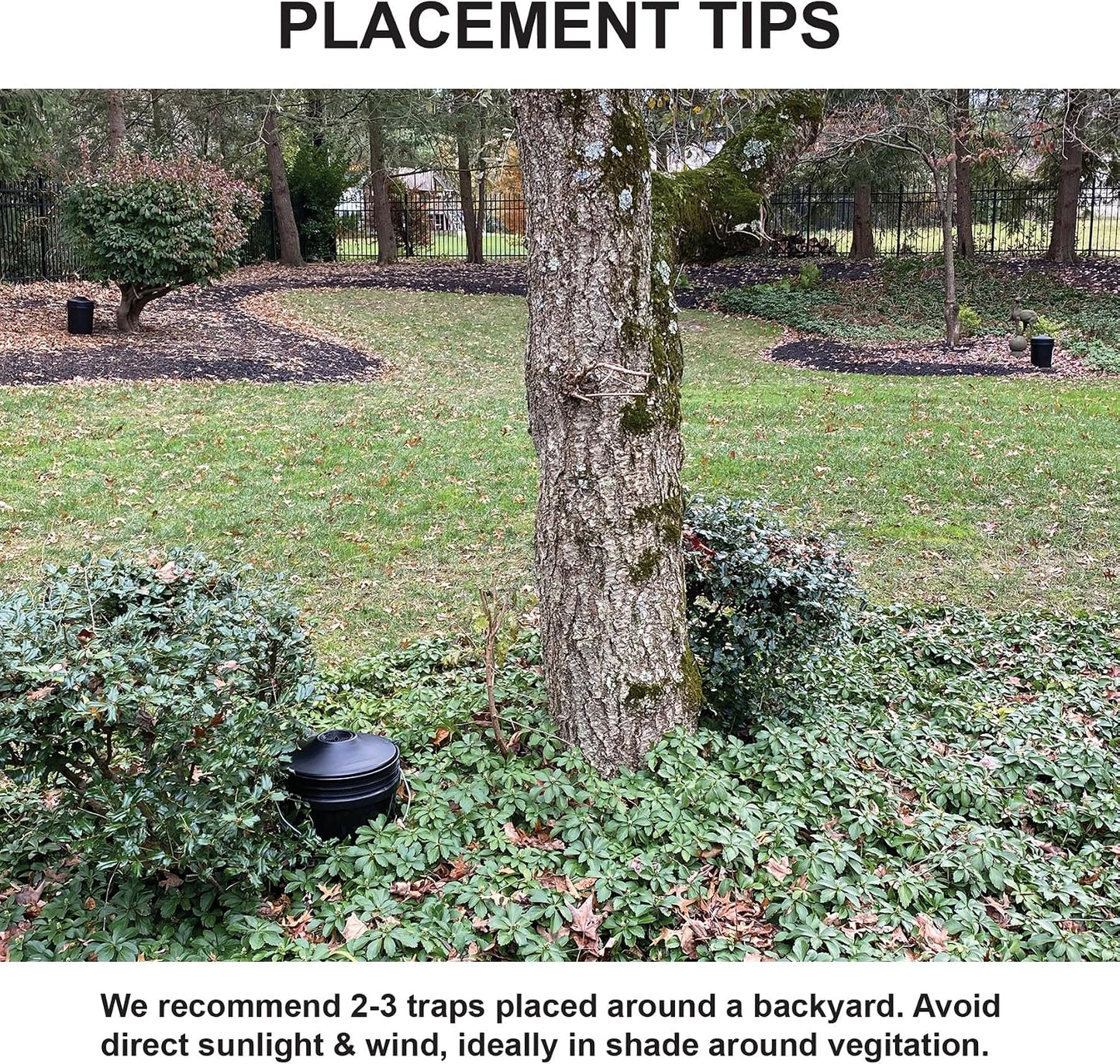 STUCK Pro AGO Mosquito Trap + Decorative Bucket, Naturally Attract & Capture Container-Breeding Mosquitoes, Pet & Kid Safe, Just Add Water & Attractant & Place on the Included Vessel