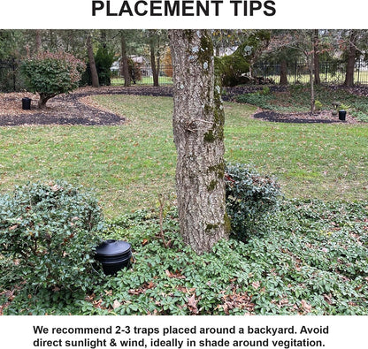STUCK Pro AGO Mosquito Trap + Decorative Bucket, Naturally Attract & Capture Container-Breeding Mosquitoes, Pet & Kid Safe, Just Add Water & Attractant & Place on the Included Vessel