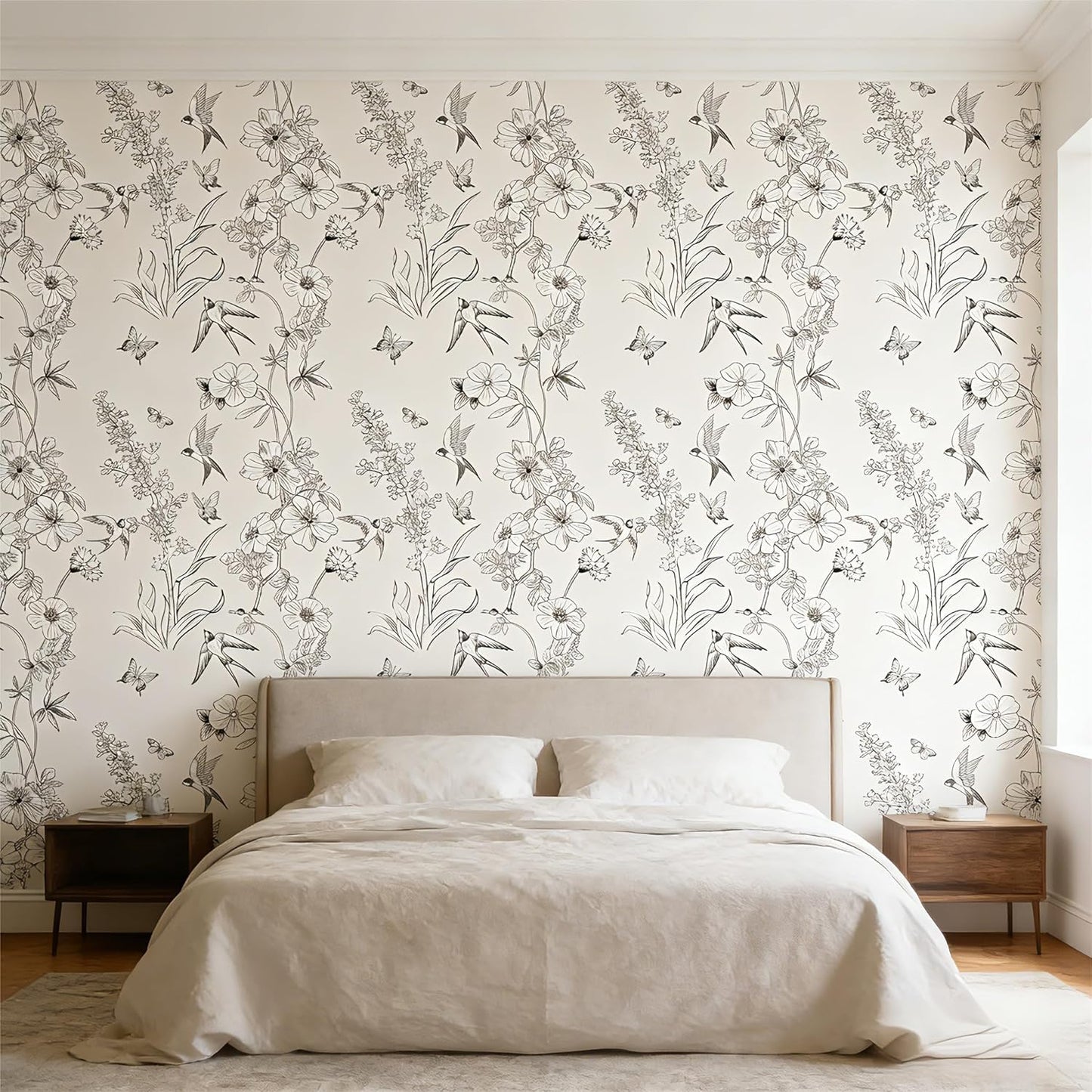 Peel and Stick Wallpaper Removable Self-Adhesive, Renter Friendly Waterproof Vinyl Contact Paper, Boho Self Stick Wall Paper for Bedroom Bathroom Cabinet Furniture Makeover, 17.5" x 118"
