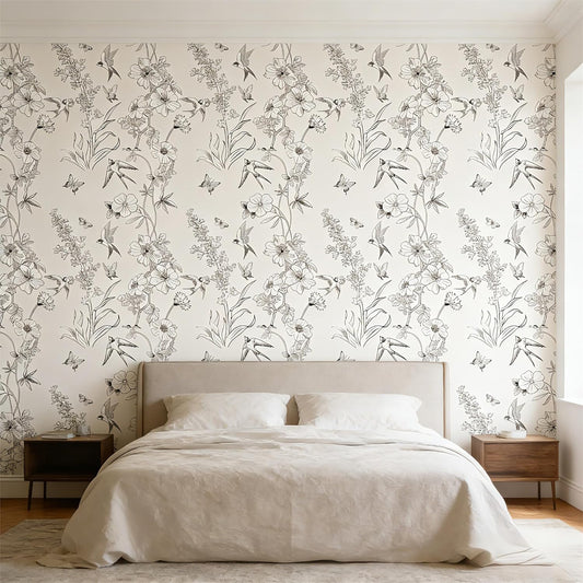Peel and Stick Wallpaper Removable Self-Adhesive, Renter Friendly Waterproof Vinyl Contact Paper, Boho Self Stick Wall Paper for Bedroom Bathroom Cabinet Furniture Makeover, 17.5" x 118"