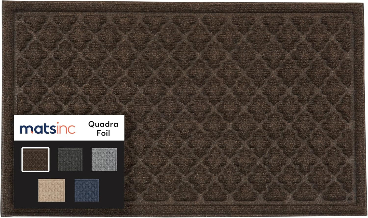 Artisan Entry Indoor Mats for Entryway, Durable & Easy to Clean Tray for Boots, Anti-Slip & Water-Resistant for Front Room, Made in The USA, 15" x 36", Blue, by Mats Inc.