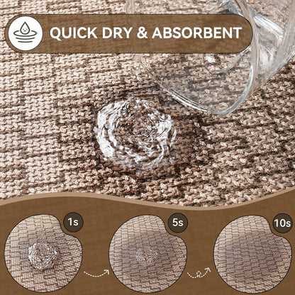 YDKGL Ultra Thin Bathroom Rugs Mat Quick Dry Absorbent Non Slip Bath Mat Bath Mats for Bathtub Mat Bathroom Carpet Fit Under Door Washable Floor Rubber Half Round Bath Rugs Grey 16x24
