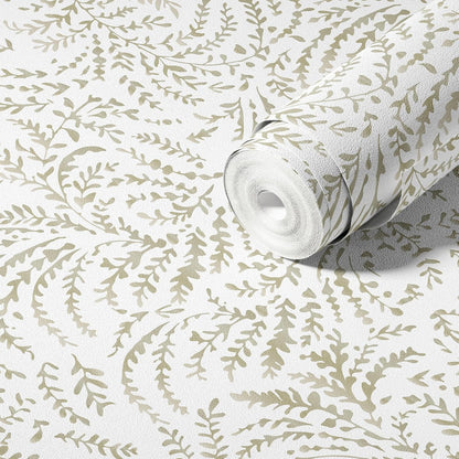 Peel and Stick Wallpaper Boho Wall Paper Peel and Stick Modern Watercolor Beige Wallpaper for Bathroom 17.3"x118"