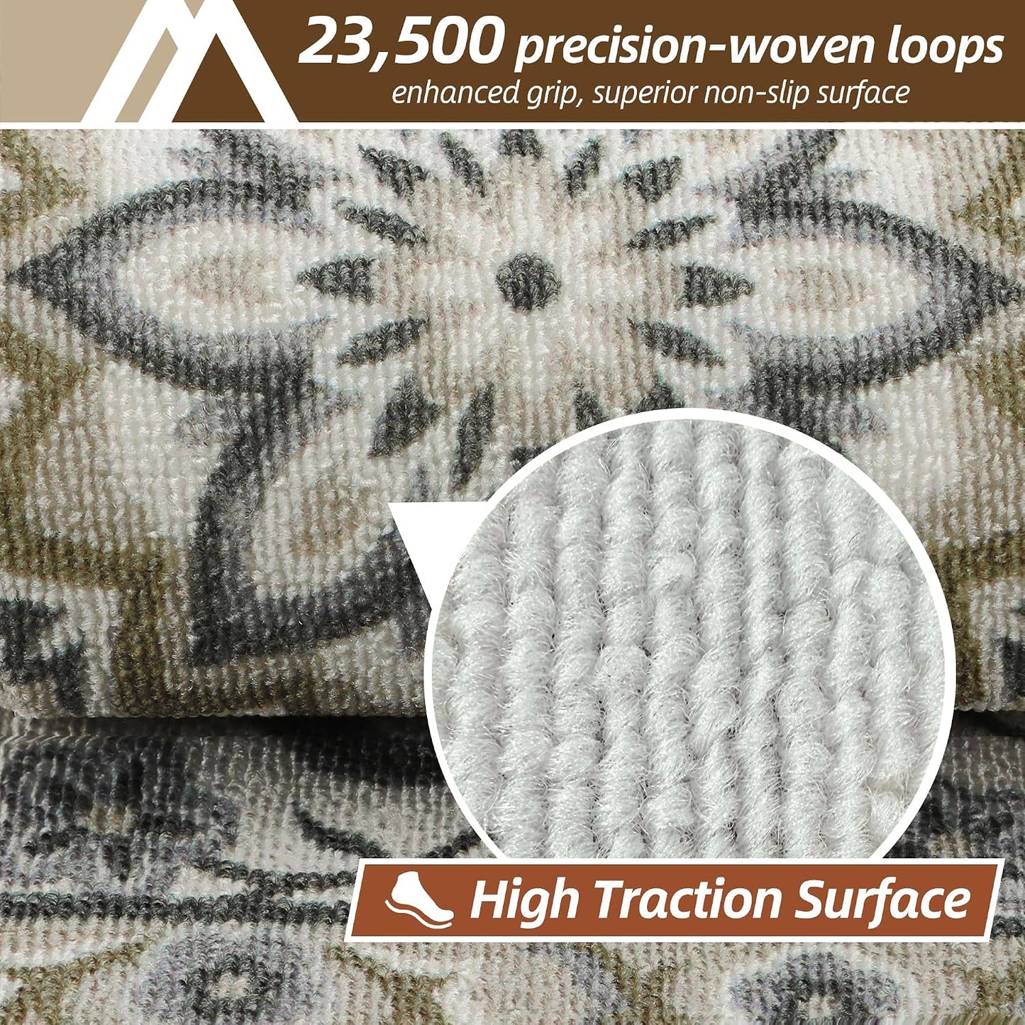 COSY HOMEER Stair Treads for Wooden Steps Non Slip Washable 8" X 30" 4pcs | Self Adhesive,Peel and Stick,Soft Carpet Stair Treads for Kids,Elder,Pet,Residue Free,Reusable Stair Runner,Multi-Surface Use