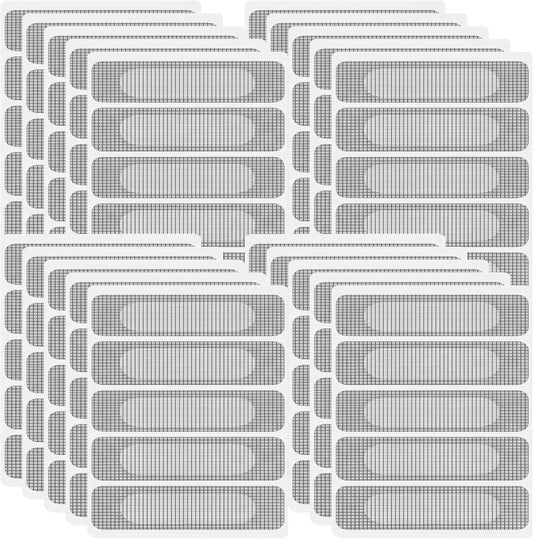 Screen Patch Repair Kit 100PCS Self-Adhesive Window Screen Repair Tape Gray Breathable Mesh for Door Drain Holes Window Tape Patch Mesh Repa