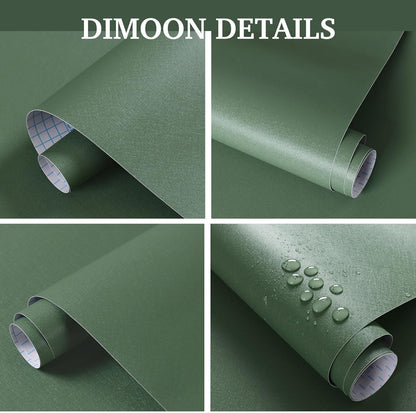 Dimoon 17.7''x118'' Peel and Stick Wallpaper White Contact Paper for New Environmentally Friendly Materials Thickening Upgrade Embossed Renter Friendly Wall Paper Modern Vinyl Wrap Countertop Bedroom