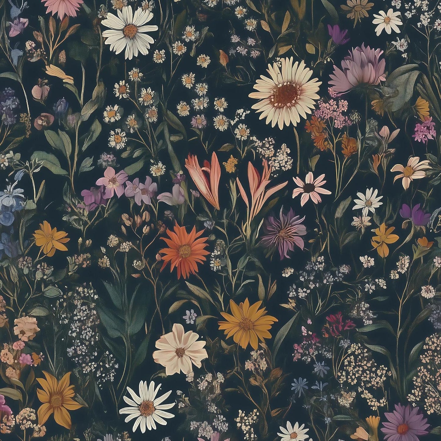 Safiyya Peel and Stick Wallpaper Vintage Floral Contact Paper 17.3" x 78.7" Wall Paper Renter Friendly Self Adhesive Removable Wallpaper for Bathroom Vinyl
