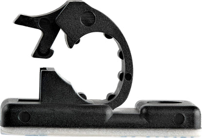 StarTech 100 Adhesive Cable Management Clips, Black, TAA, Sticky (CBMCC2) | Nylon Self Adhesive Clamp UL/94V-2 Fire Rated, Network/Ethernet/Office Desk/Computer Cord Organizer, Wire Holders