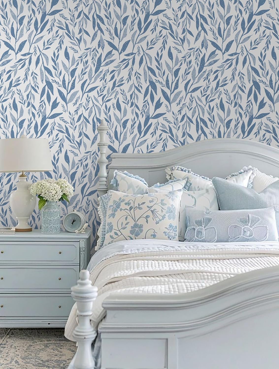 Safiyya Peel and Stick Wallpaper Boho Modern Beige Leaf Contact Paper Peel and Stick Wall Paper Self Adhesive Removable Wallpaper for Bedroom Bathroom Vinyl Roll 78.7"x17.3"