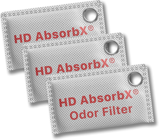 iTouchless AbsorbX High-Density Shoe Odor Filters 3-Pack – Activated Charcoal Deodorizers for Sneakers, Gym Bags, Lockers, Closets – Fragrance-Free, Long-Lasting, Easy to Use