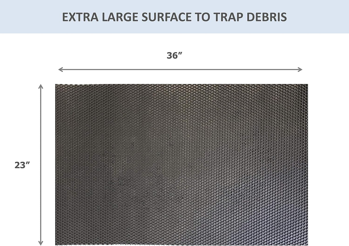 Heavy Duty Clean Step Boot Shoe Scraper Floor Mat, Perfect for Any Entryway to Keep Your Home Clean, Waterproof Largest Available 23" x 36"