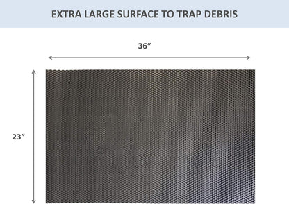 Heavy Duty Clean Step Boot Shoe Scraper Floor Mat, Perfect for Any Entryway to Keep Your Home Clean, Waterproof Largest Available 23" x 36"