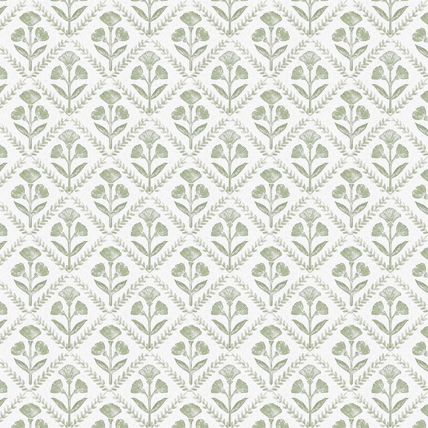 Dimoon 17.3''x78.7'' Peel and Stick Wallpaper Floral Cute Contact Paper Vintage Village Country Cottage Wallpaper Farmhouse Yellow Beige Renter Friendly Geometry Waterproof Embossed Kitchen Bedroom