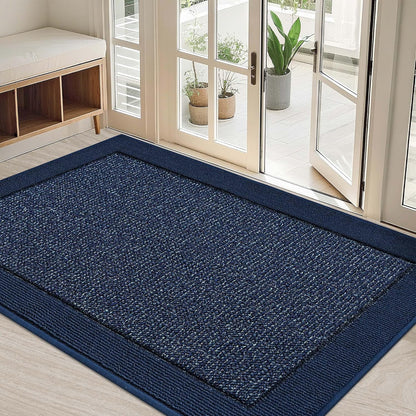 BEQHAUSE Indoor Door Mat 20" x 32", Dirt Trapper Door Mats Non-Slip Entryway Rugs Washable, Resist Dirt Absorbent Welcome Mat, Low Profile Floor Mats for Front Back Door and Entryway, Taupe