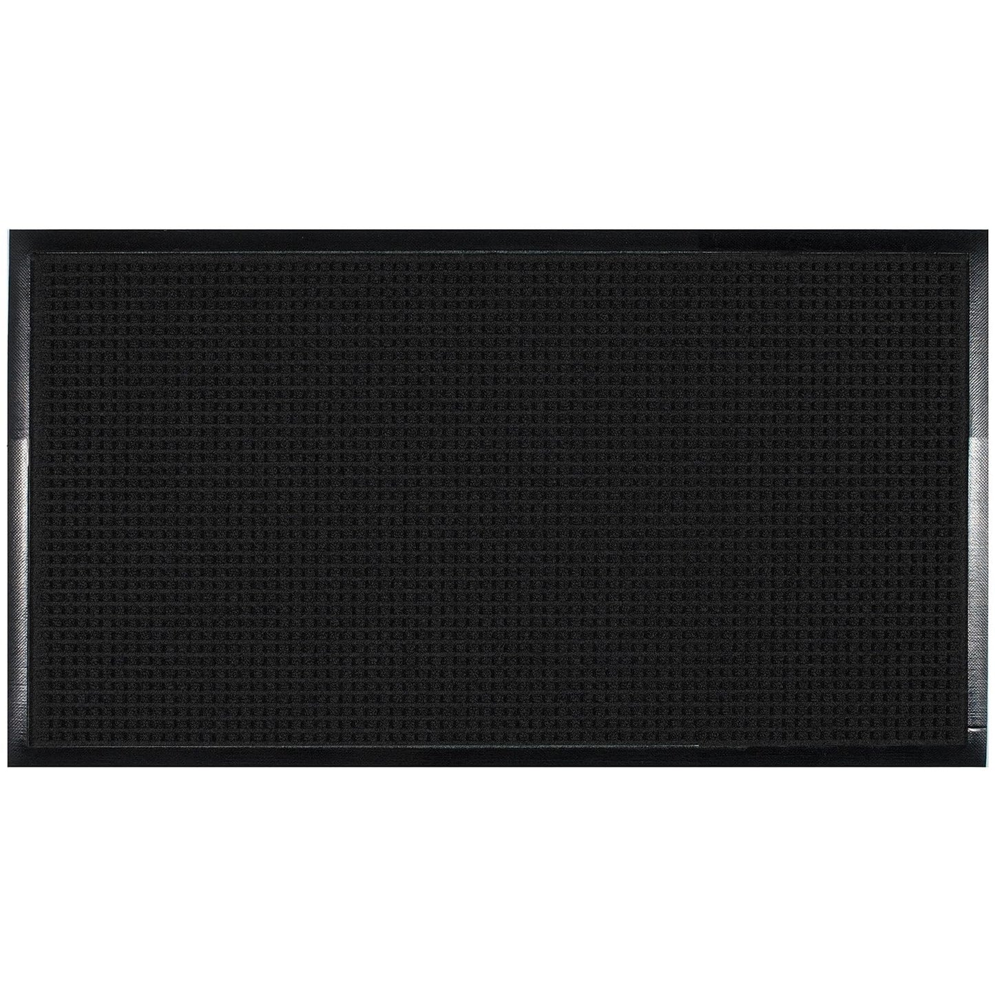 Guardian WaterGuard Indoor/Outdoor Wiper Scraper Floor Mat, Rubber/Nylon, 3'x4', Grey