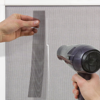 ScreenMend Window Screen Repair Kit, 5" x 7" Patch, Silver-Gray