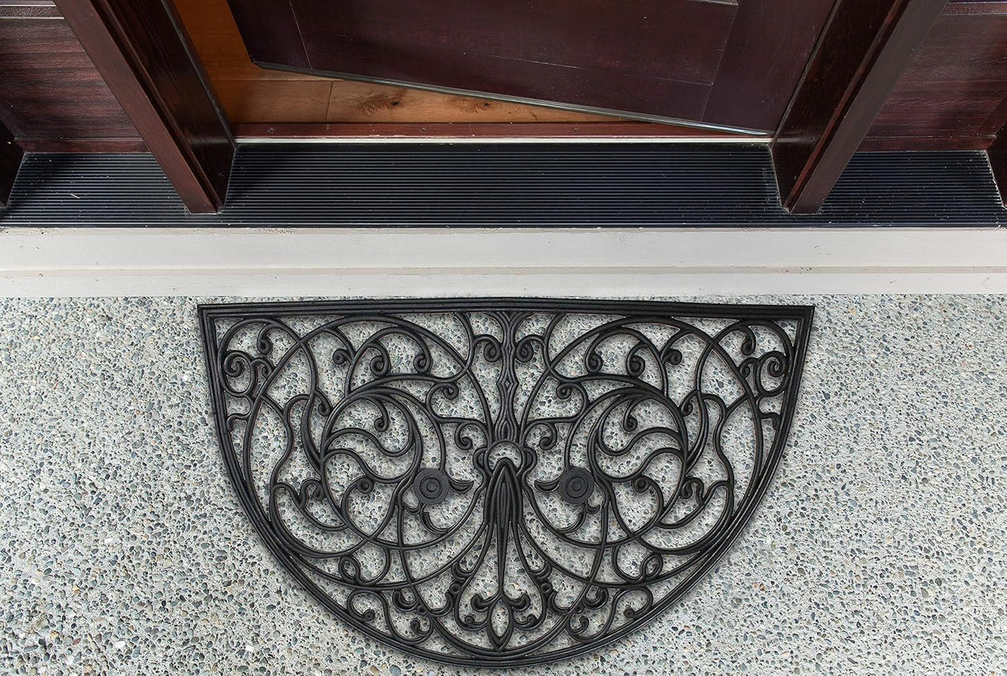DII Rubber Doormats Collection All Weather, 18x30, Lattice