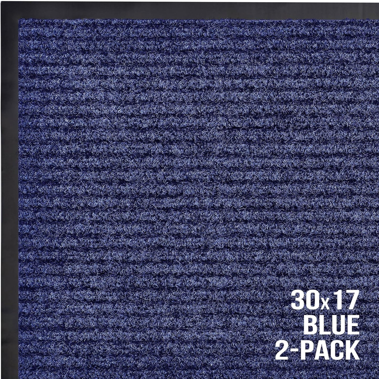 Sierra Concepts Front Door Mat Welcome Floor Mats - Entryway Indoor Outdoor Entrance Doormat, Patio, Porch, Muddy Shoe, Inside Outside Low Profile, 30x17 inches, 2-Pack Gray