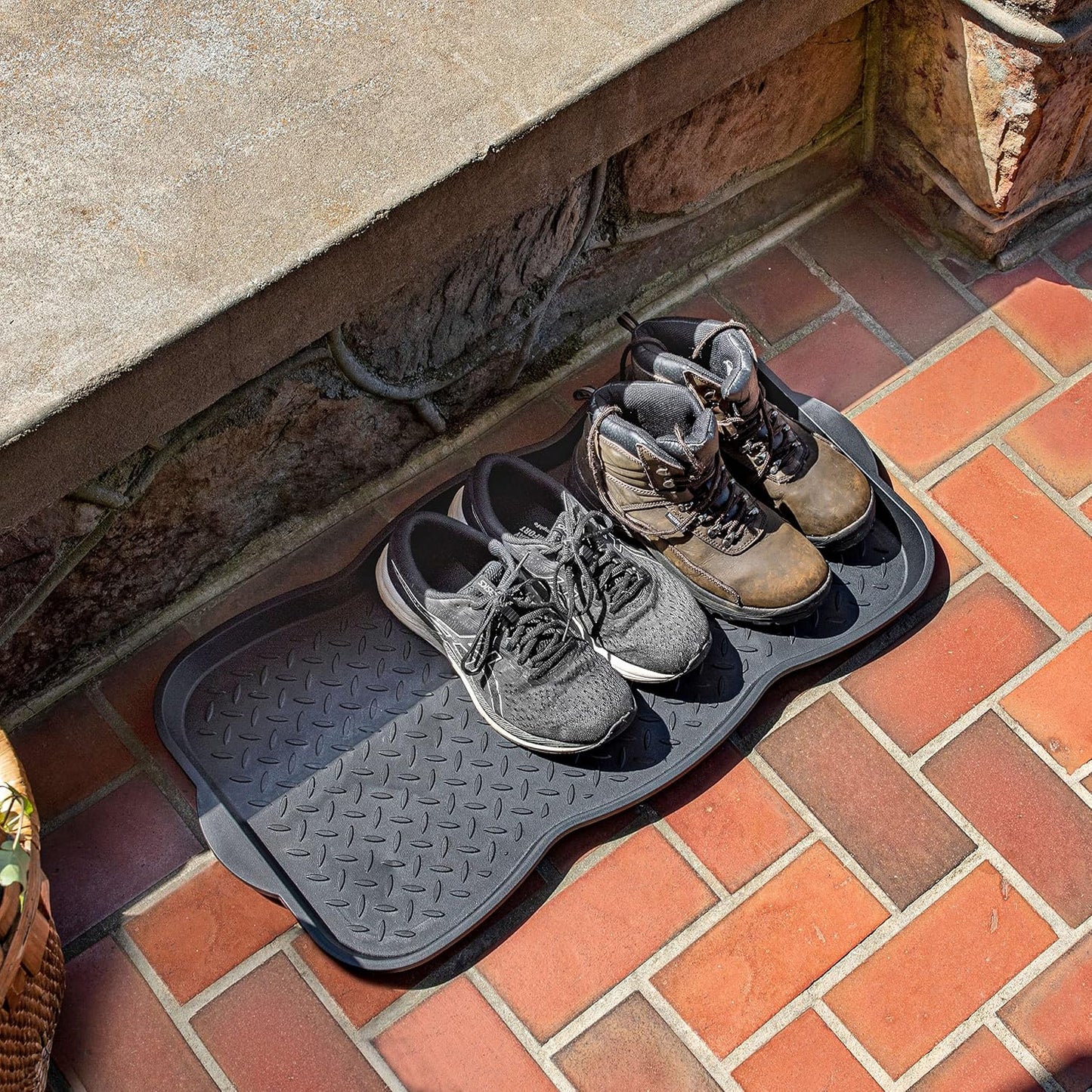 Mohawk Home Boot Tray Utility Solid Black (1'3"x2'5") Utility Mat