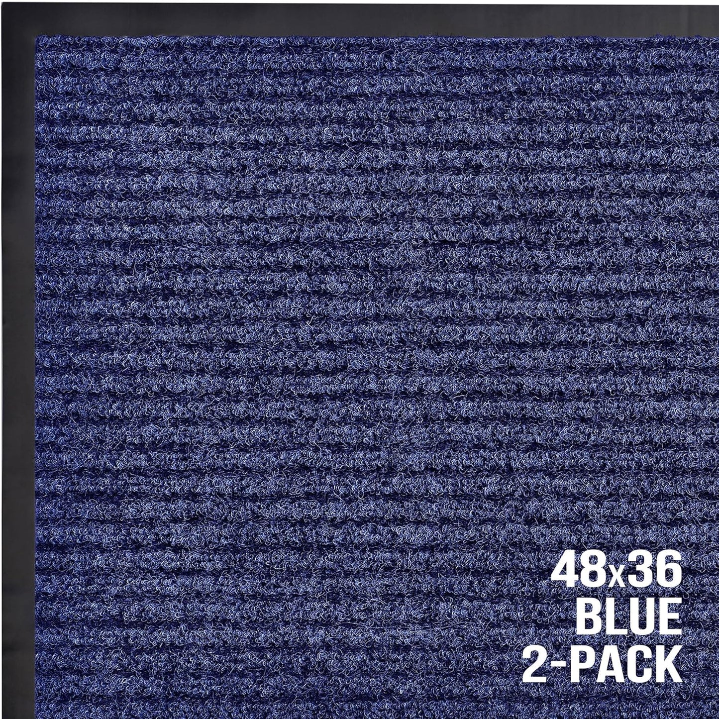 Sierra Concepts Front Door Mat Welcome Floor Mats - Entryway Indoor Outdoor Entrance Doormat, Patio, Porch, Muddy Shoe, Inside Outside Low Profile, 30x17 inches, 2-Pack Gray
