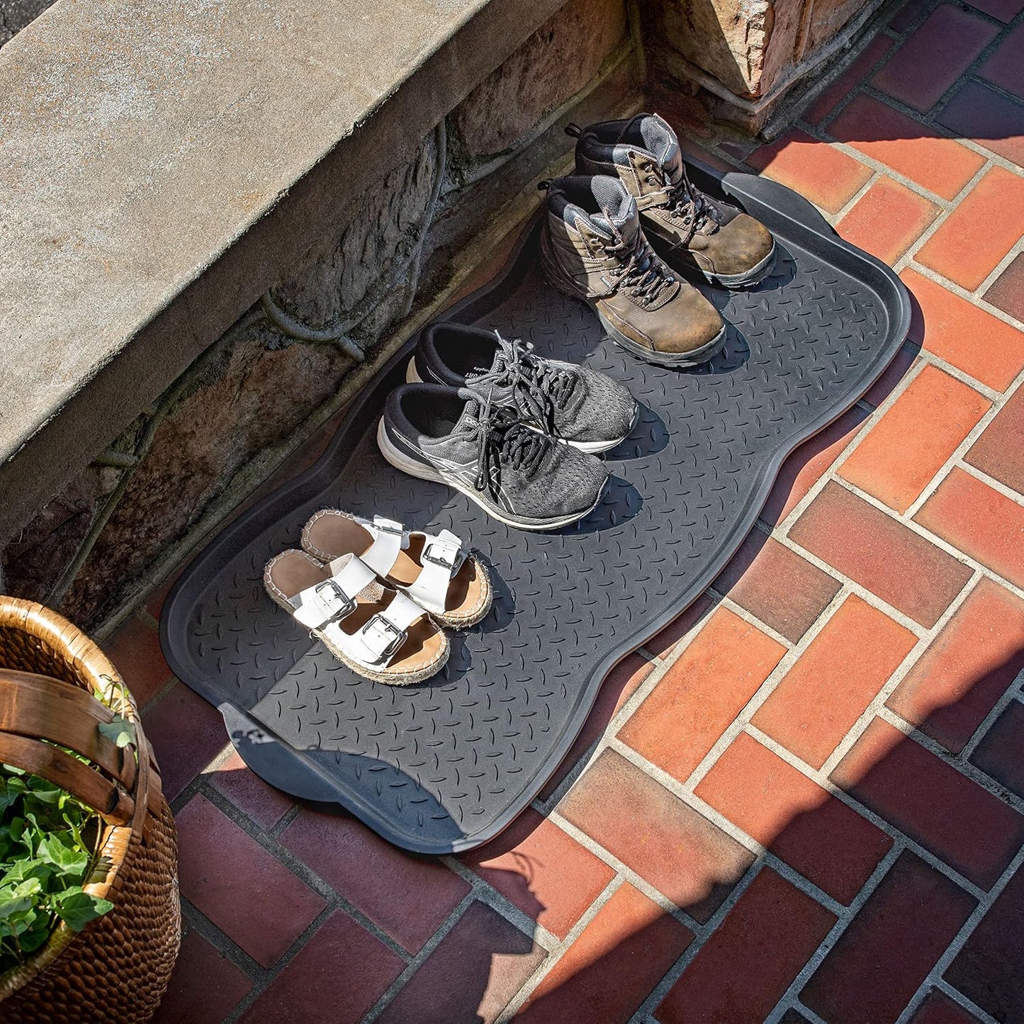 Mohawk Home Boot Tray Utility Solid Black (1'3"x2'5") Utility Mat