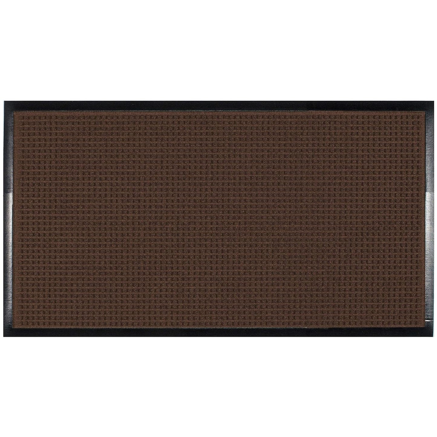 Guardian WaterGuard Indoor/Outdoor Wiper Scraper Floor Mat, Rubber/Nylon, 3'x4', Grey