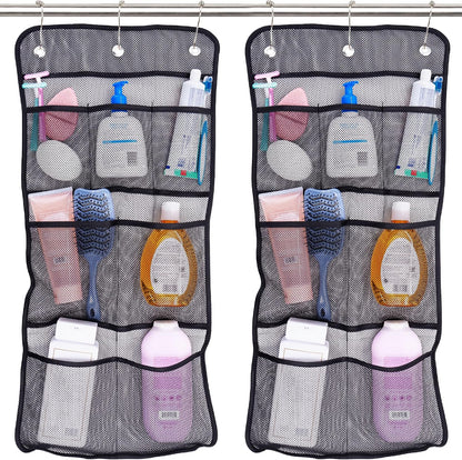 S&T INC. Shower Organizer, Shower Caddy & Bathroom Organizer, 2 Pack, White