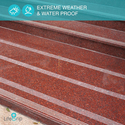 Lifegrip Anti Slip Tape, 4 Inch x 15 Foot Non-Slip Traction Grip Tape for Stairs, Waterproof Stair Treads Grip Non Slip, Non Skid Tape for Steps, Outdoor Black Grip Tape (4" X 15')