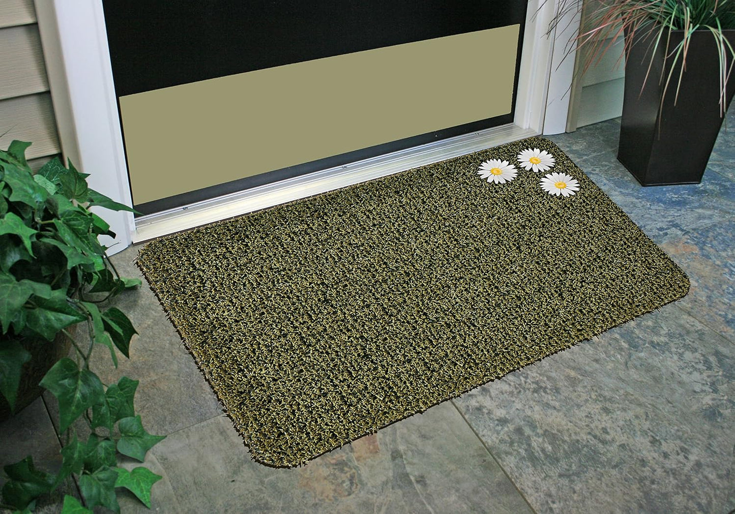Clean Machine 10376913 Astroturf Dirt Trapper Doormat, 23.5" x 35.5", Flair Earth Taupe