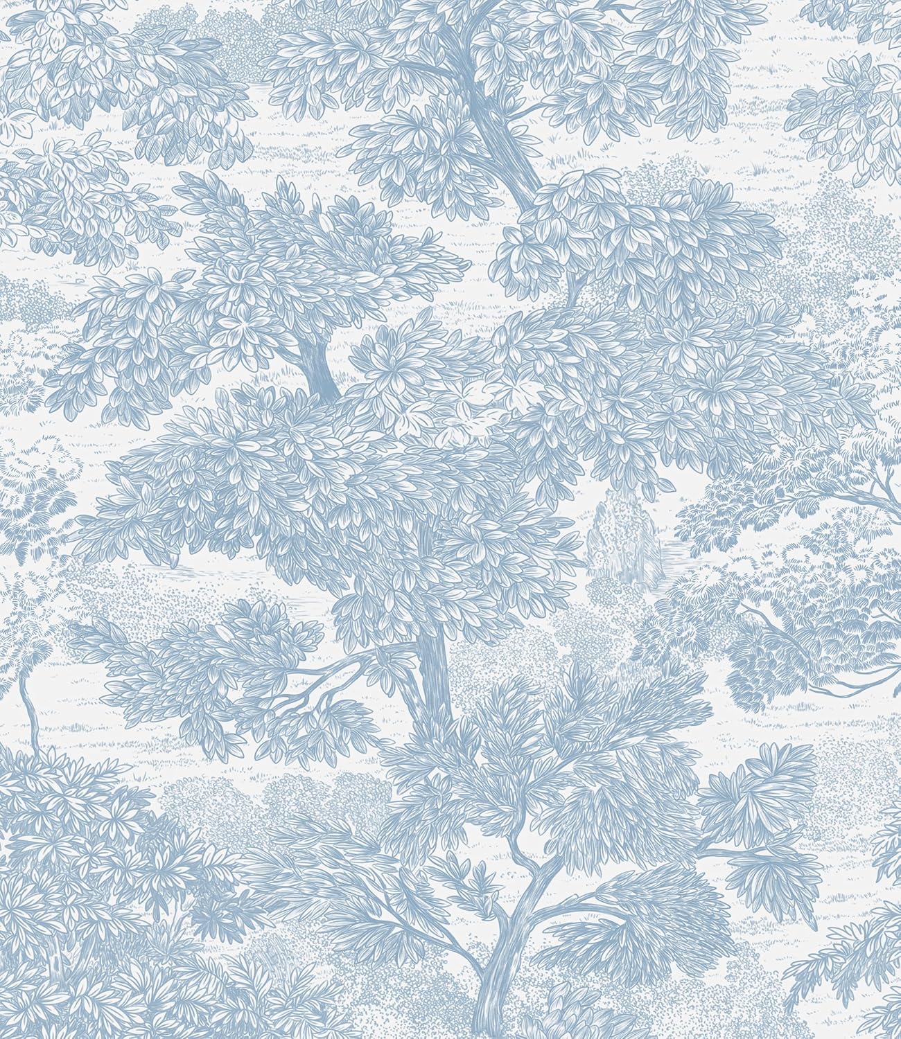 Safiyya Peel and Stick Wallpaper Beige Forest Contact Paper 17.3" x 118" Vintage Tree Wall Paper Renter Friendly Self Adhesive Removable Wallpaper for Bathroom Vinyl Off-White