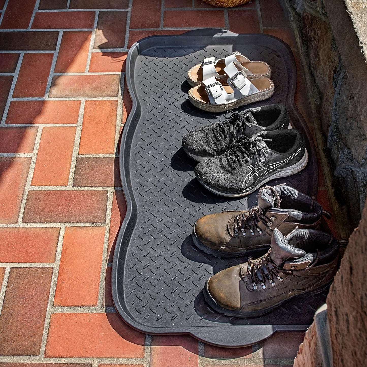 Mohawk Home Boot Tray Utility Solid Black (1'3"x2'5") Utility Mat