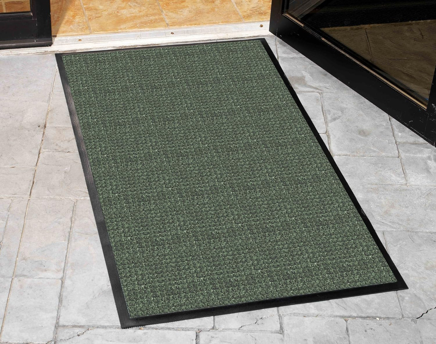 Guardian WaterGuard Indoor/Outdoor Wiper Scraper Floor Mat, Rubber/Nylon, 3'x4', Grey