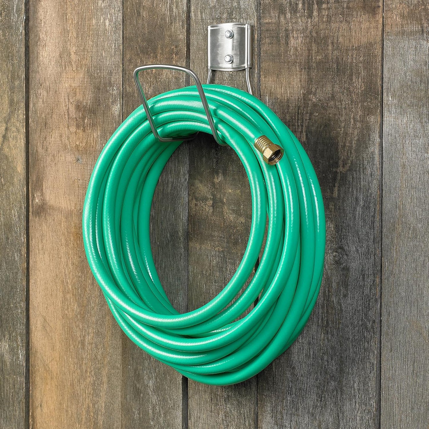 Liberty Garden 681 Hose Hanger, Holds 125-Feet of 5/8-Inch Hose - Stainless Steel